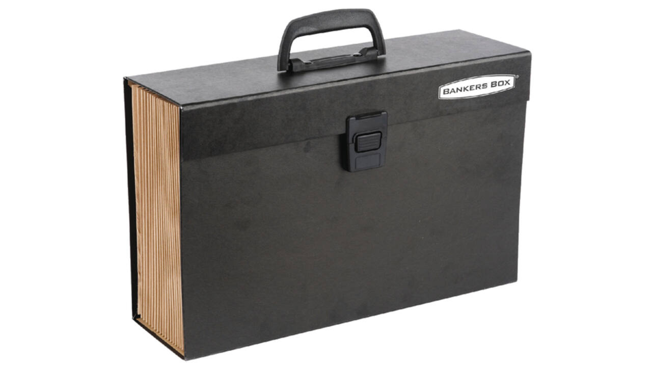 Sorteerkoffer Bankers Box Handifile 19-vaks zwart