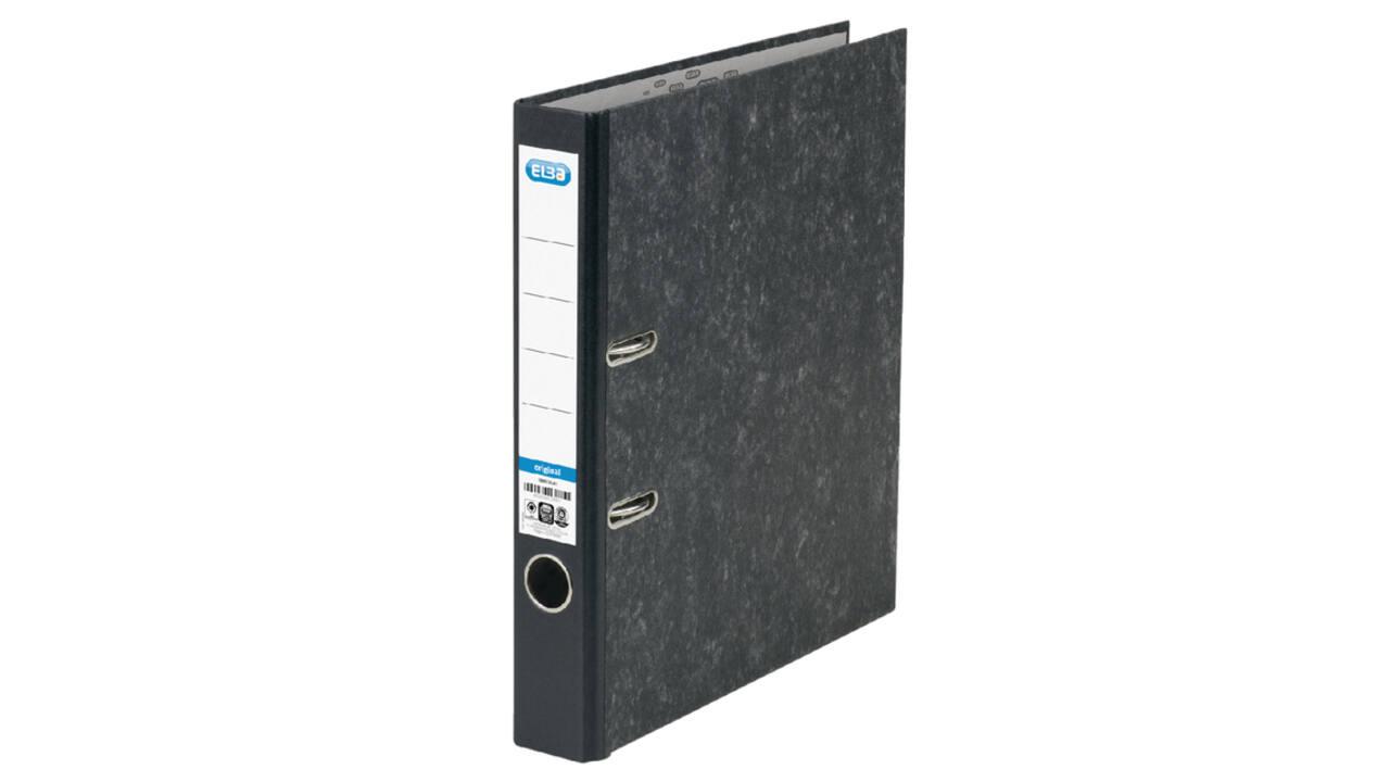 Ordner Elba Smart Original A4 50mm karton zwart gewolkt
