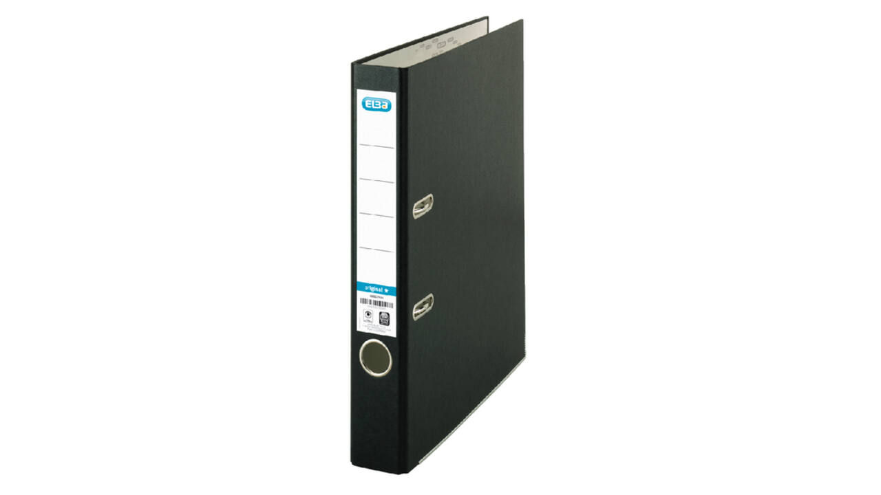 Ordner Elba Smart Original A4 50mm karton zwart gewolkt