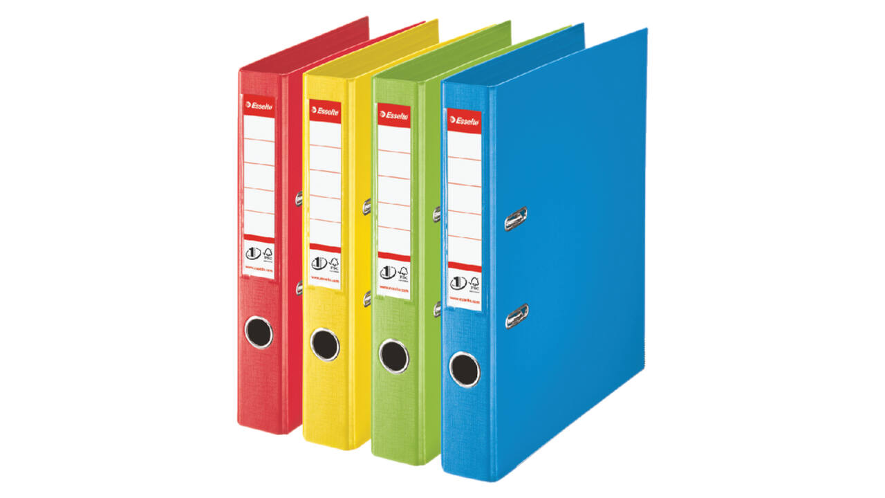Ordner Esselte No.1 Power VIVIDA 50mm 30% gerecycled PP folie rood