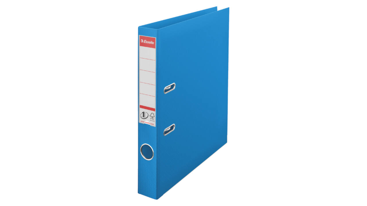 Ordner Esselte No.1 Power VIVIDA 50mm 30% gerecycled PP folie blauw