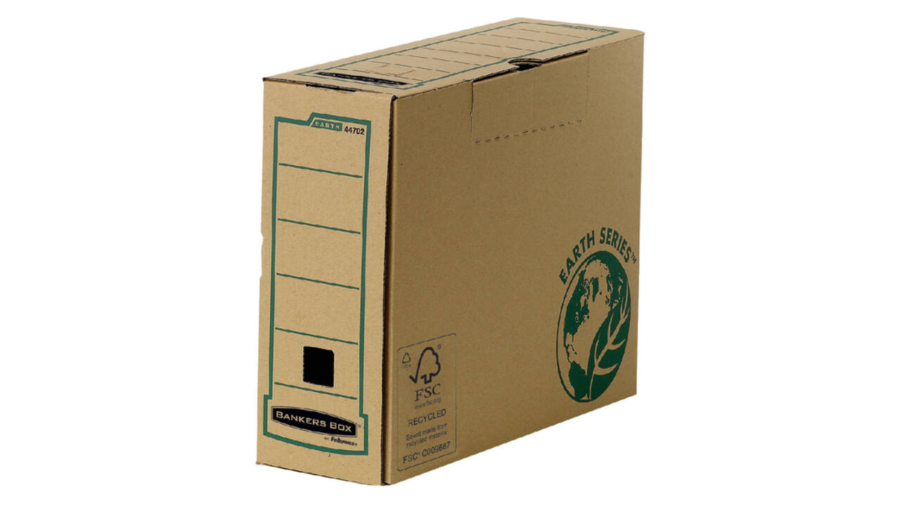 Archiefdoos Bankers Box Earth A4  transfer 100mm bruin