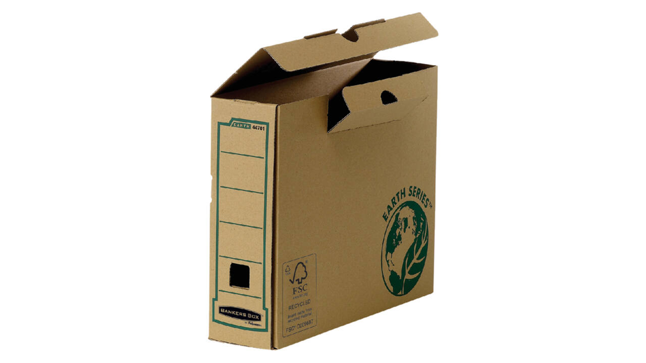 Archiefdoos Bankers Box Earth A4 transfer 80mm bruin