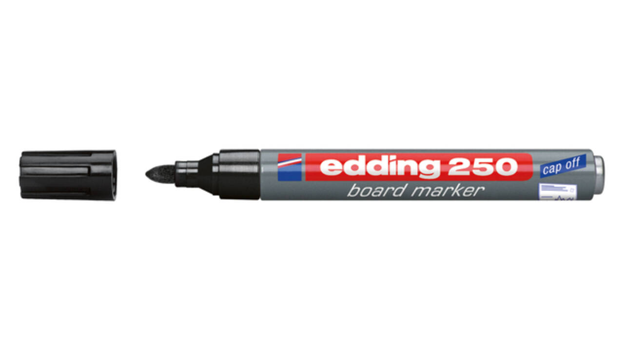 Whiteboardmarker edding 250 rond 1.5-3mm zwart