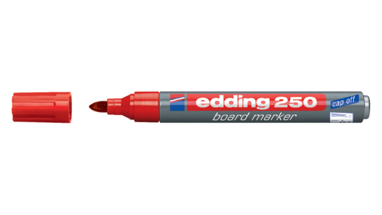 Whiteboardmarker edding 250 rond 1.5-3mm rood