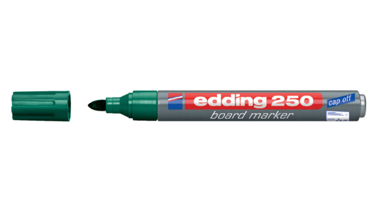 Whiteboardmarker edding 250 rond 1.5-3mm groen