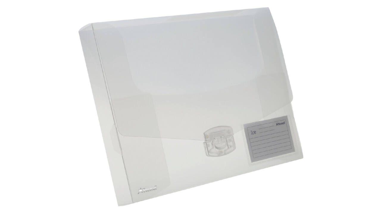 Elastobox Rexel ice A4+ 40mm transparant