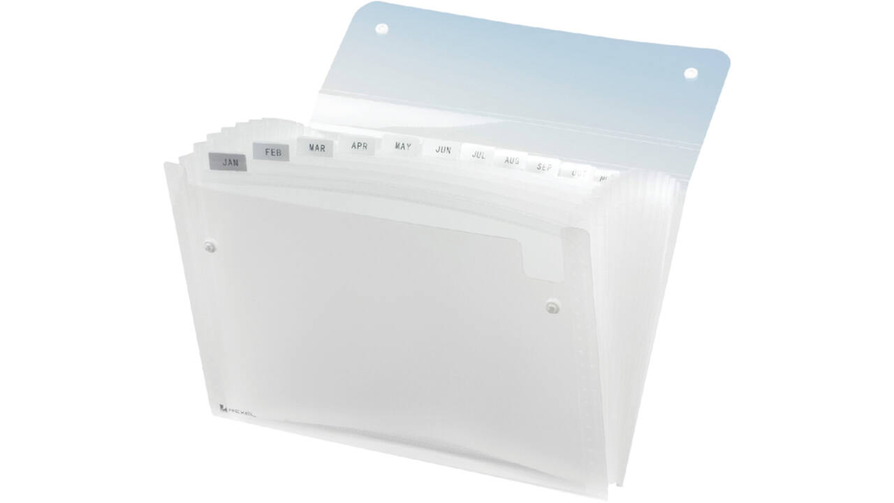 Sorteermap Rexel Ice 13-vaks transparant