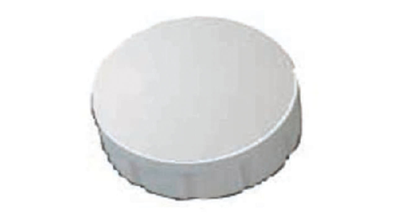 Magneet MAUL Solid 15mm 150gr wit 10 stuks