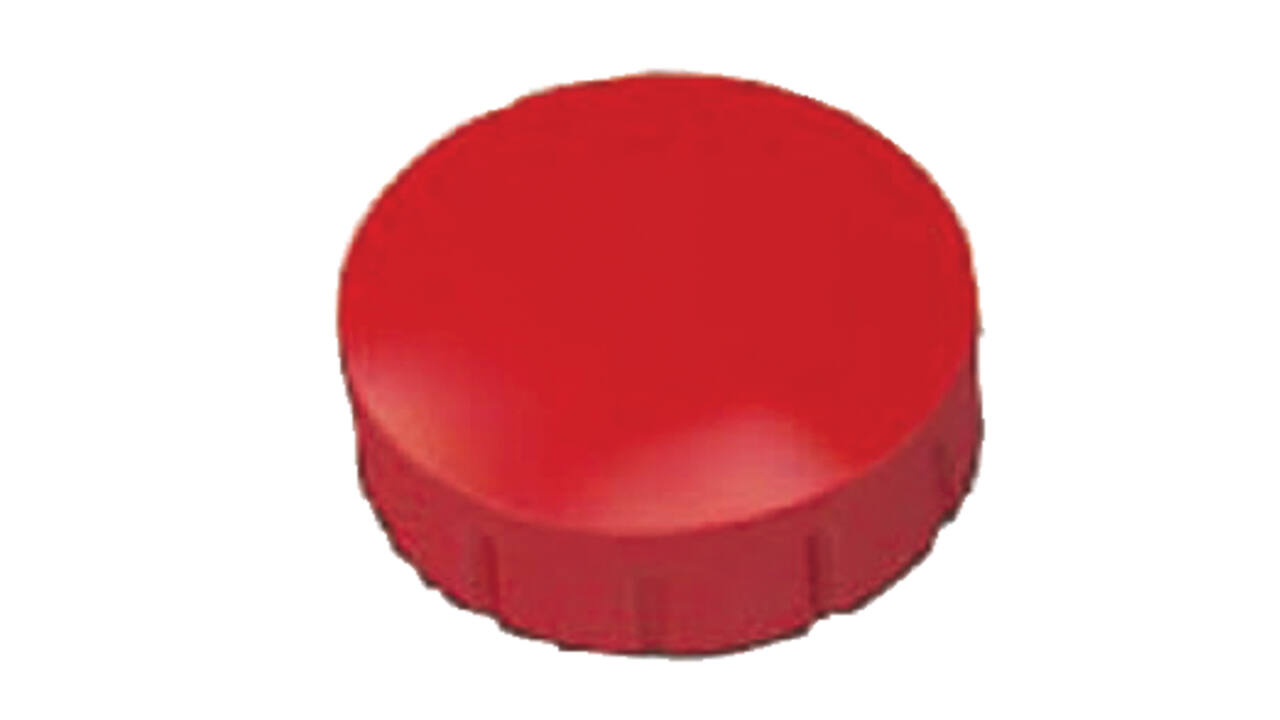 Magneet MAUL Solid 15mm 150gr rood 10 stuks