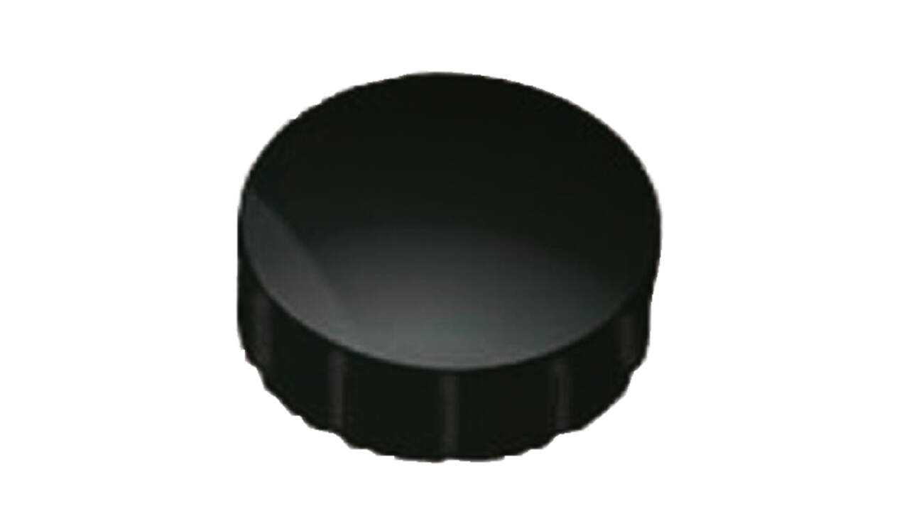 Magneet MAUL Solid 15mm 150gr zwart 10 stuks