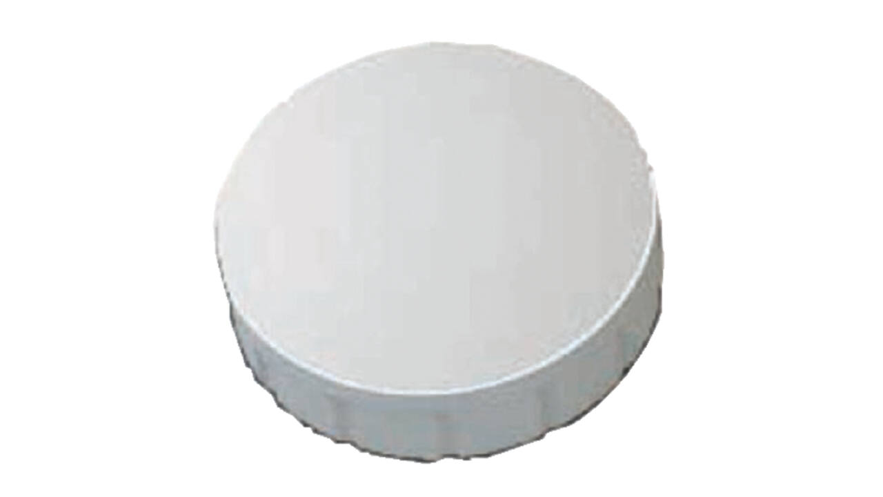 Magneet MAUL Solid 20mm 300gr wit 10 stuks