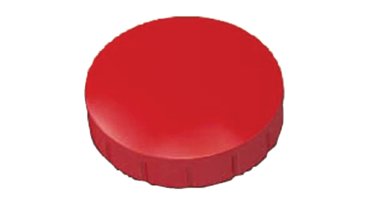 Magneet MAUL Solid 20mm 300gr rood 10 stuks