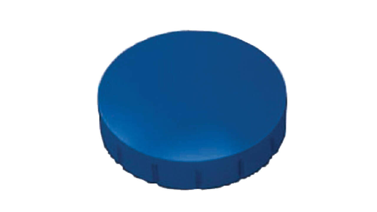 Magneet MAUL Solid 20mm 300gr blauw 10 stuks