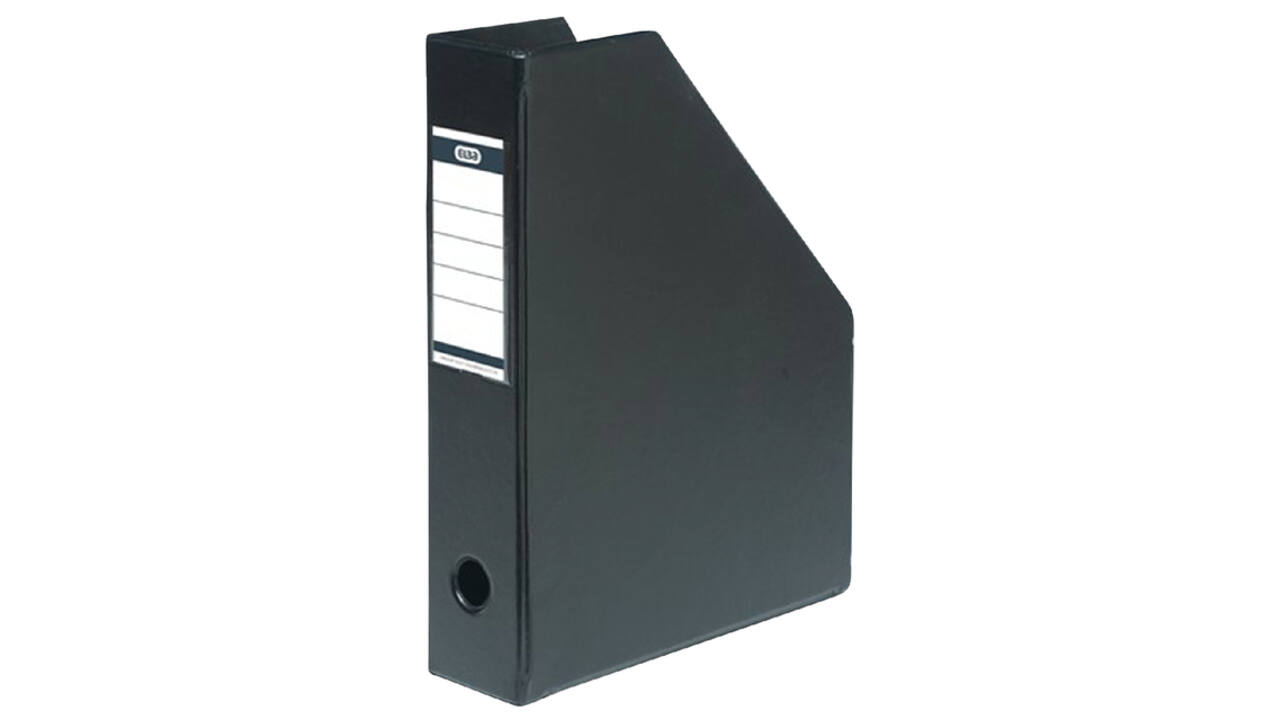 Tijdschriftcassette Elba A4 zwart