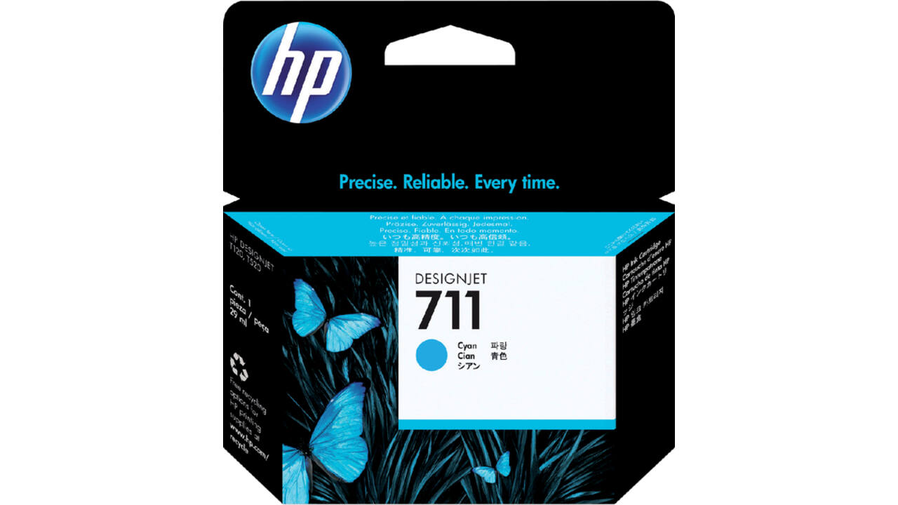 Inktcartridge HP CZ130A 711 blauw