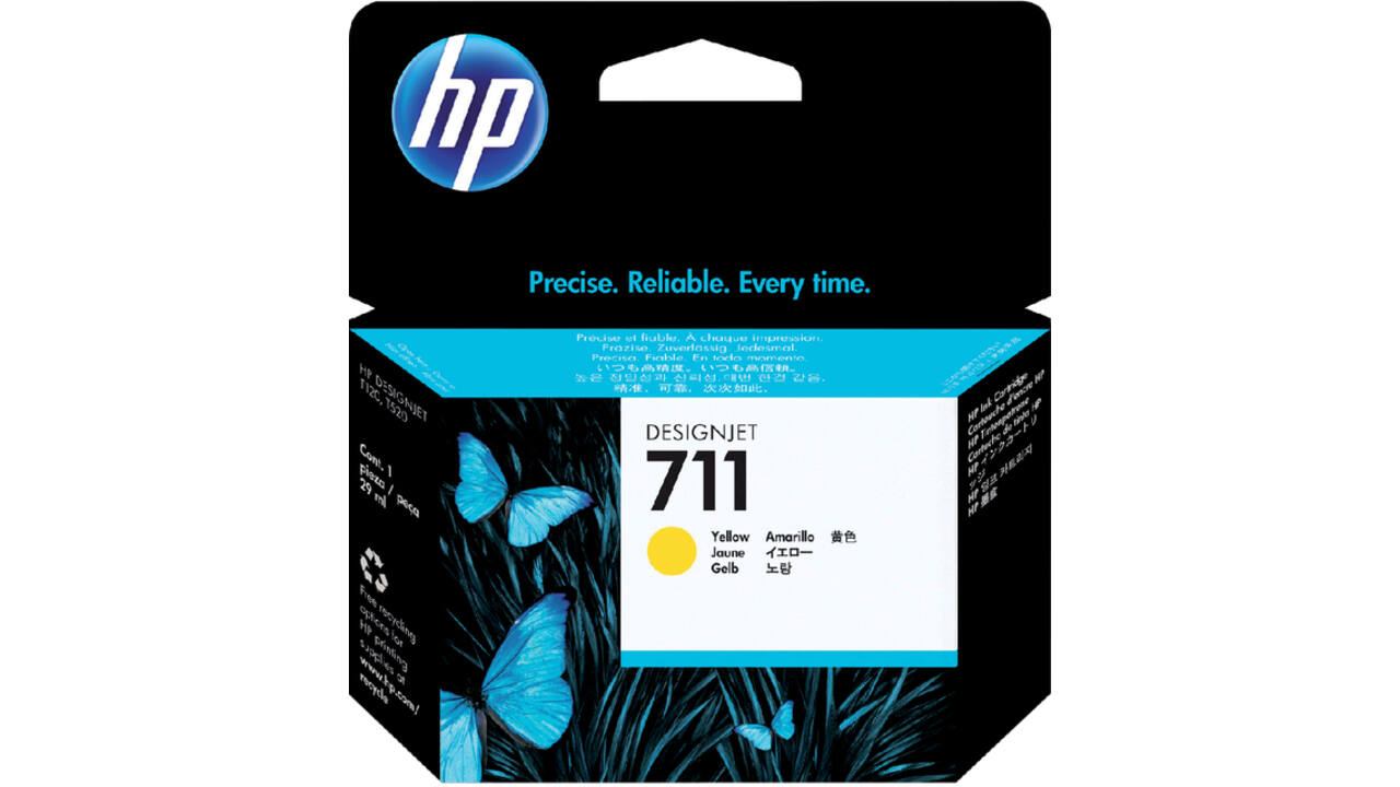Inktcartridge HP CZ132A 711 geel