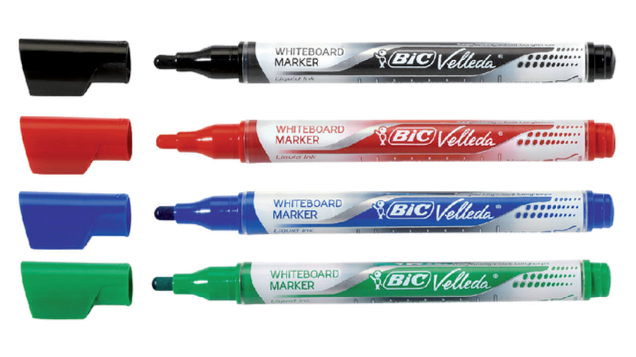 Whiteboardmarker Bic Velleda liquid rond medium zwart