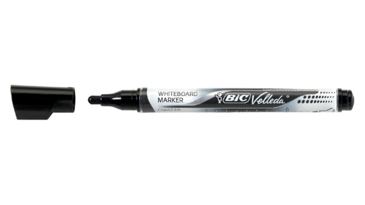 Whiteboardmarker Bic Velleda liquid rond medium zwart