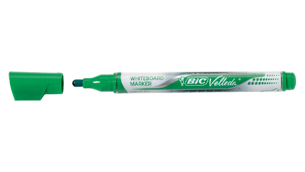 Whiteboardmarker Bic Velleda liquid rond medium groen