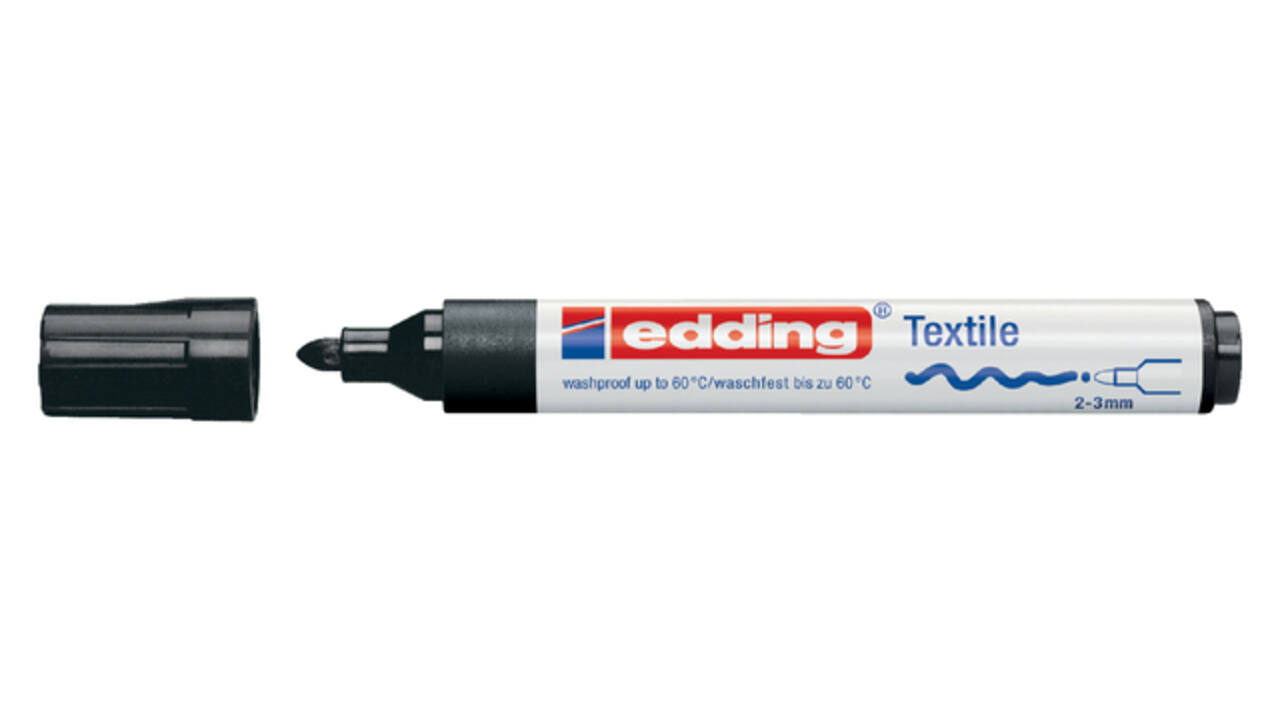 Textielmarker edding 4500 rond 2-3mm zwart