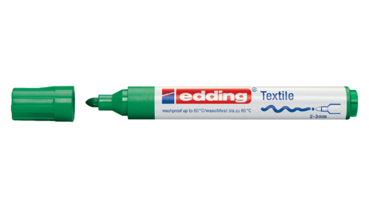 Textielmarker edding 4500 rond 2-3mm groen