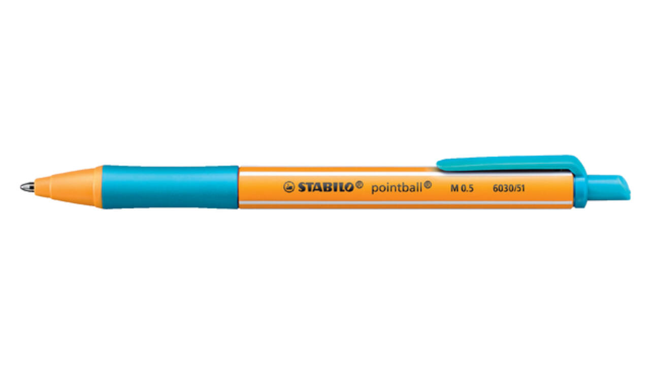Balpen STABILO pointball 6030/51 medium turquoise