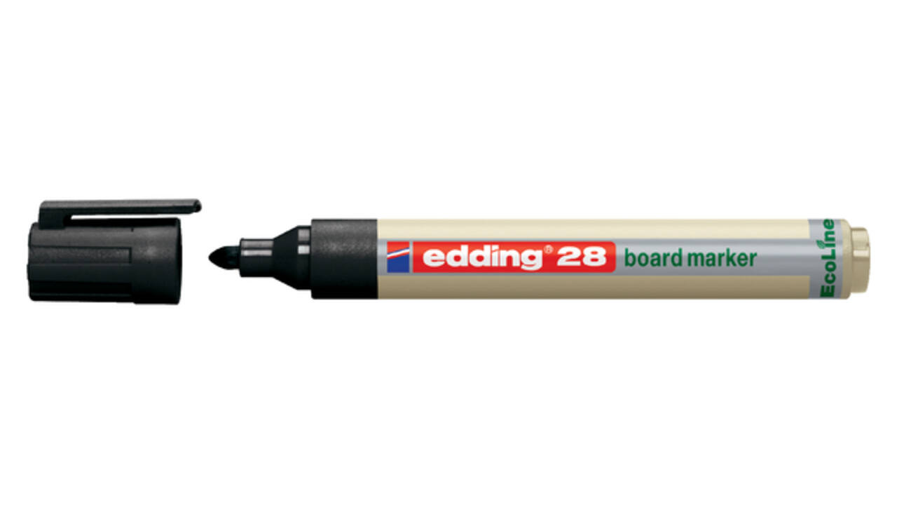 Whiteboardmarker edding 28 EcoLine rond 1.5-3mm zwart