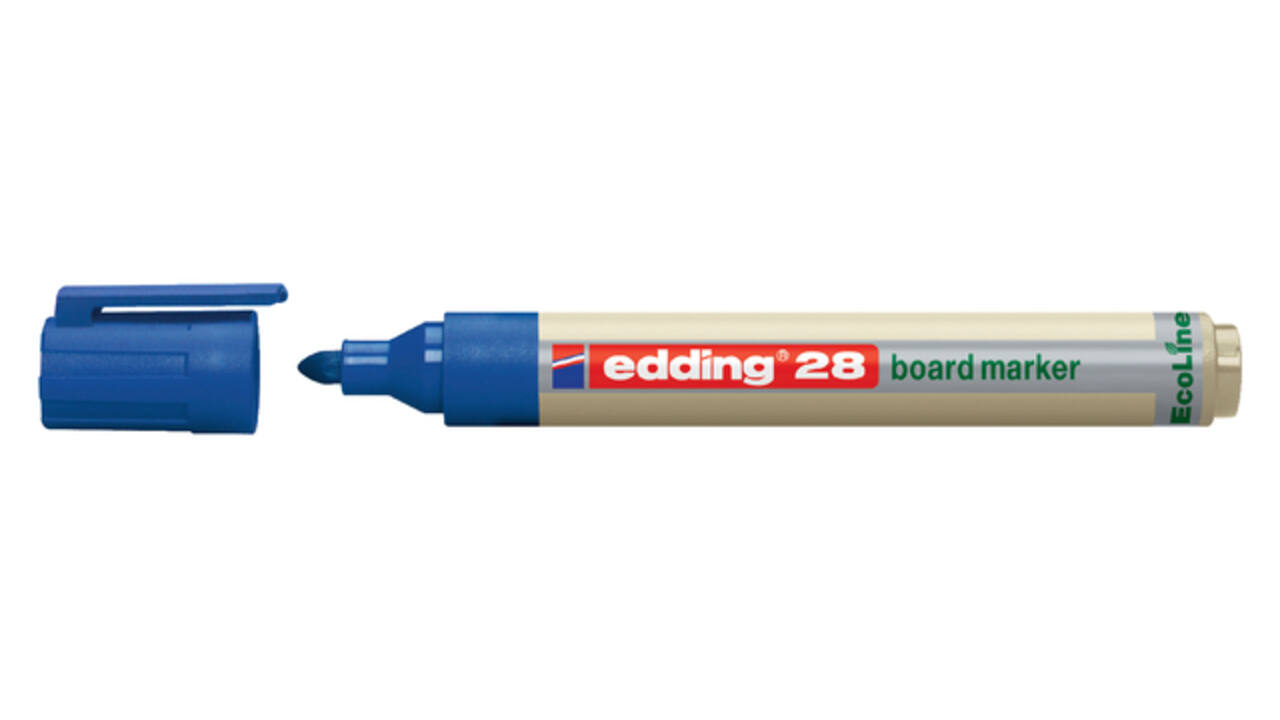 Whiteboardmarker edding 28 EcoLine rond 1.5-3mm blauw