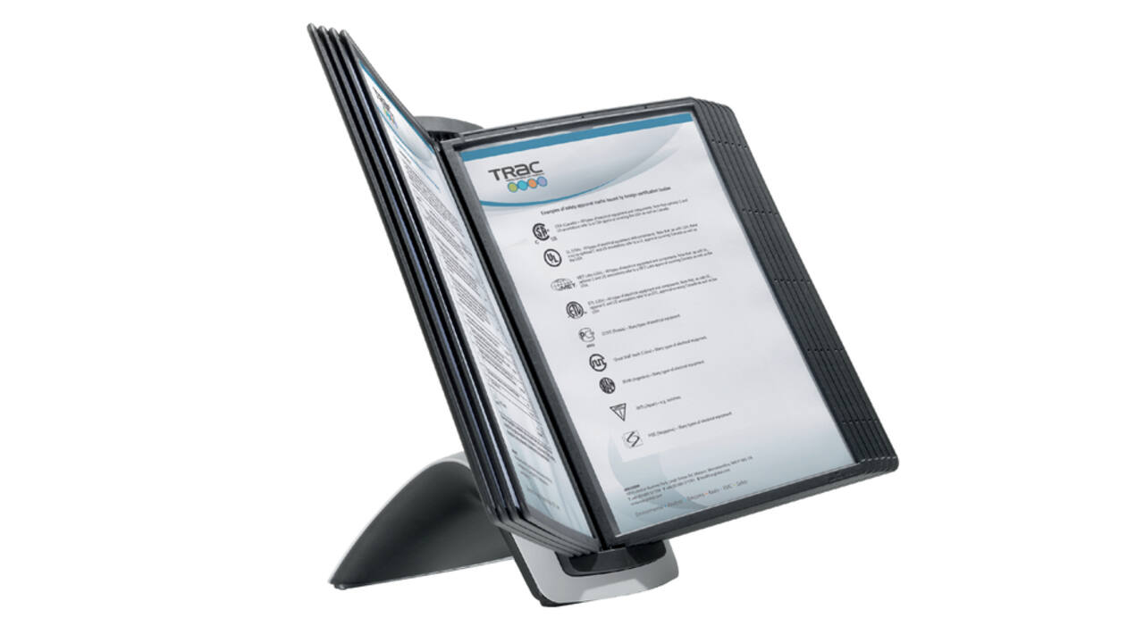 Bureaustandaard Durable 5855 Sherpa Style 10-tassen zwart