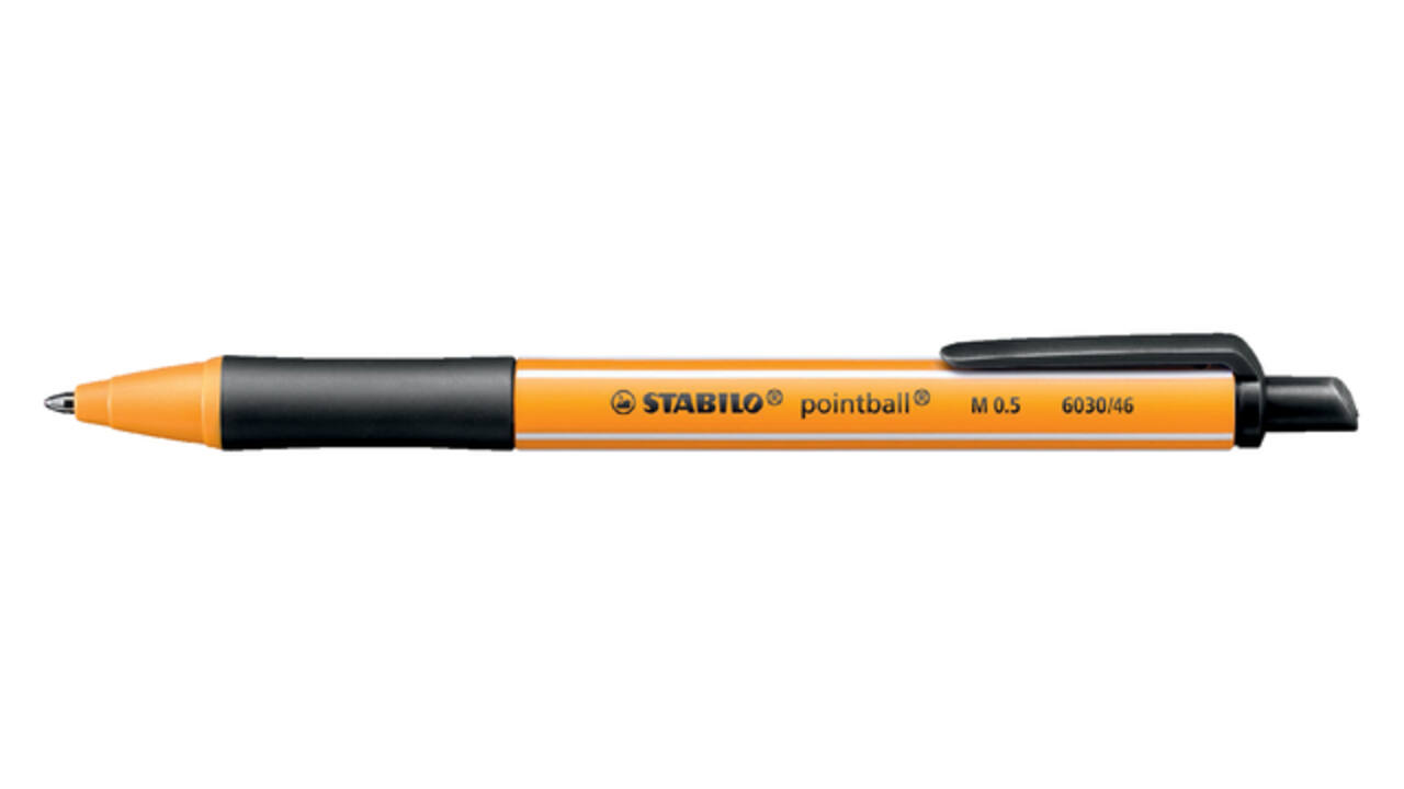 Balpen STABILO pointball 6030/46 medium zwart