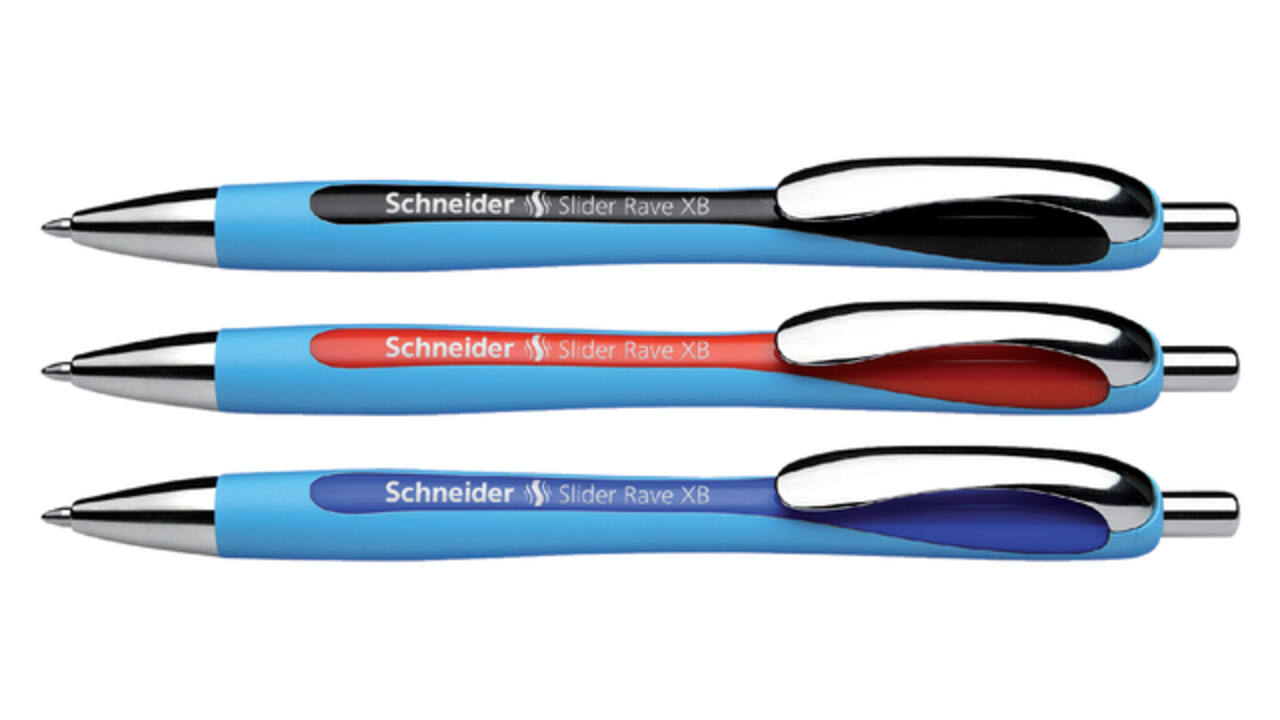 Balpen Schneider Slider Rave extra breed zwart