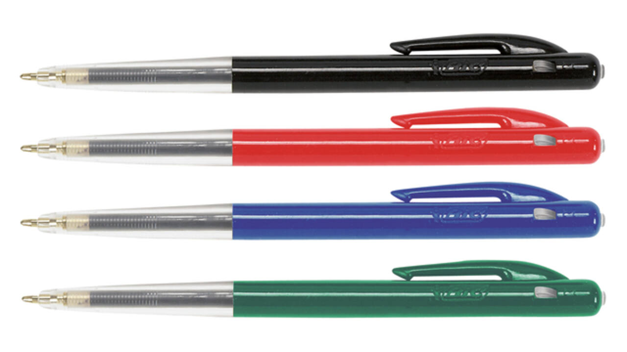 Balpen Bic M10 medium zwart