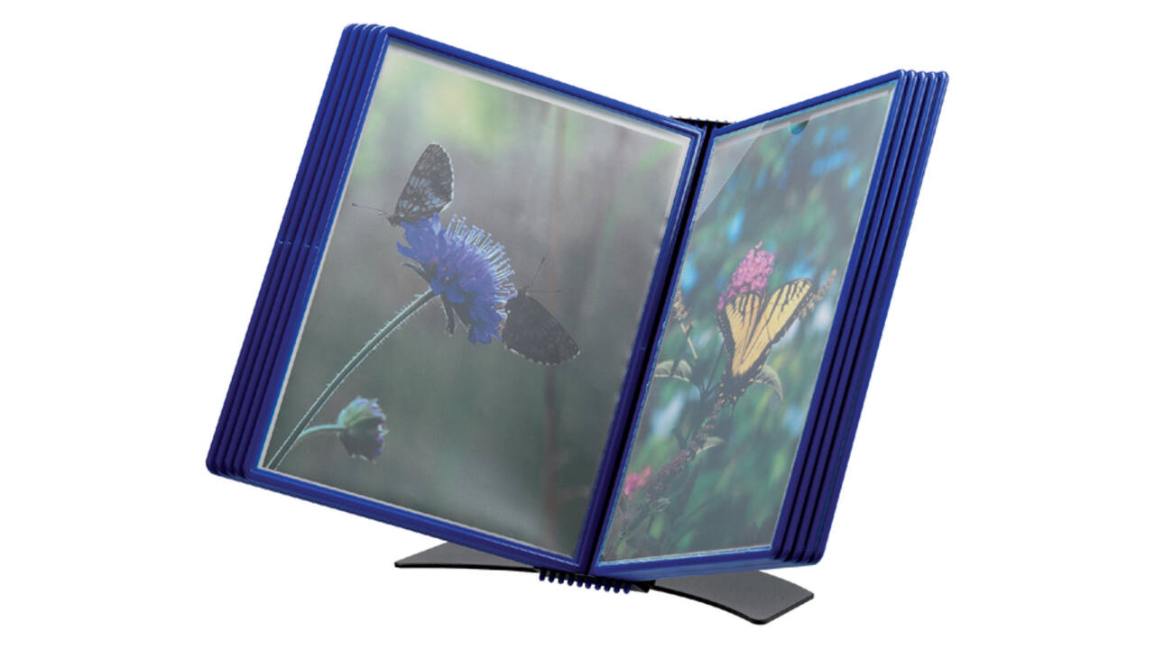 Bureaustandaard Djois Flex-O-Frame Premium A4 10-tassen blauw