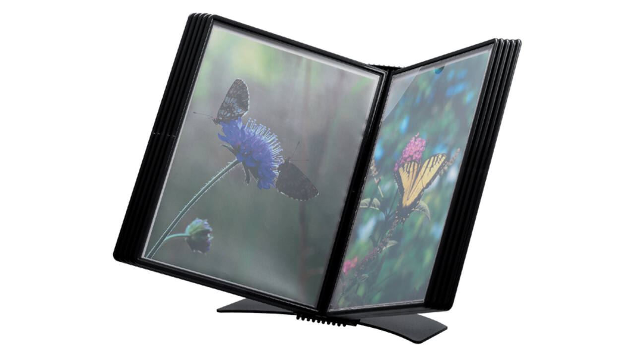 Bureaustandaard Djois Flex-O-Frame Premium A4 10-tassen zwart
