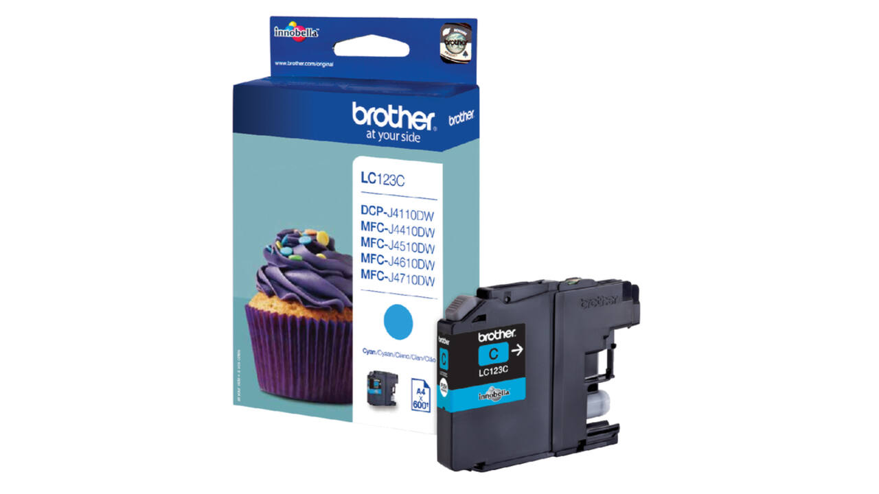 Inktcartridge Brother LC-123C blauw