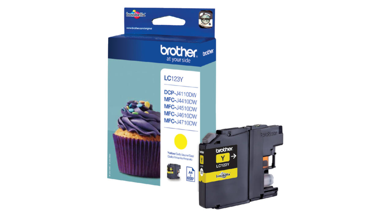 Inktcartridge Brother LC-123Y geel