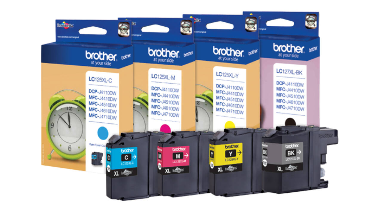 Inktcartridge Brother LC-127XLVALBP zwart + 3 kleuren