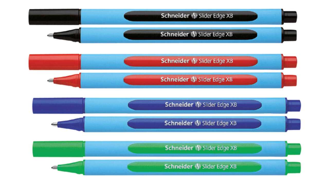 Balpen Schneider Slider Edge extra breed blauw