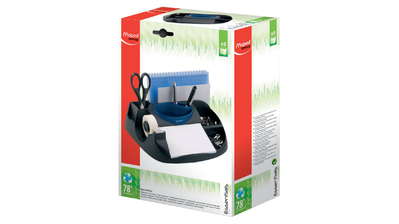 Bureau organizer Maped Essentials Green Maxi met 8 vakken zwart