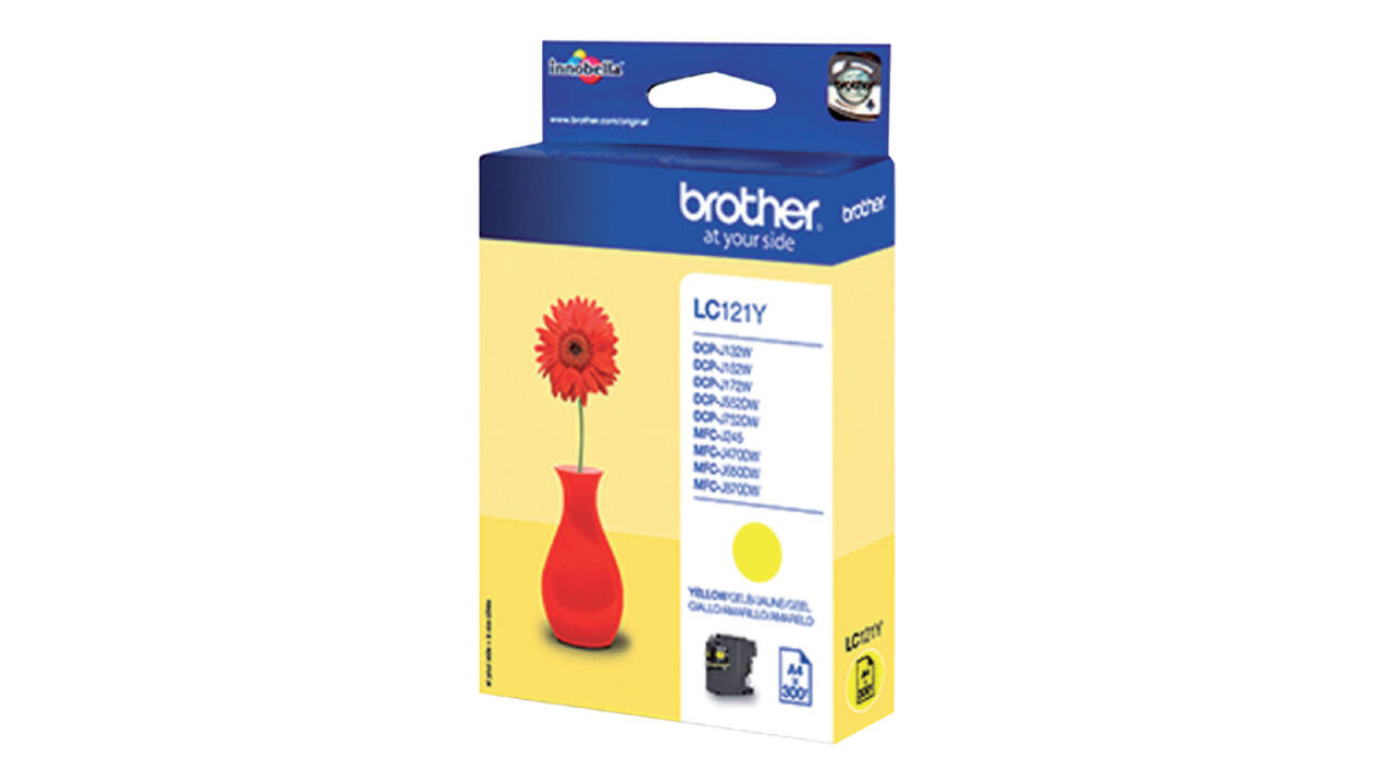 Inktcartridge Brother LC-121Y geel