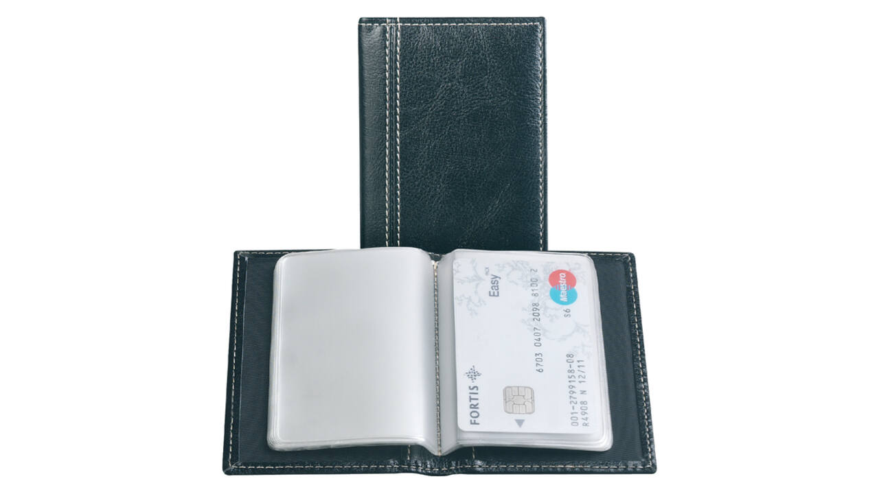 Creditkaart etui Palermo 40stuks zwart