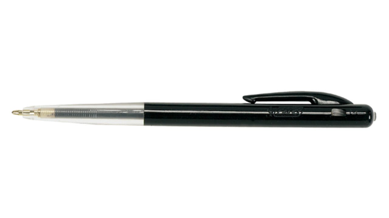 Balpen Bic M10 medium zwart met EAN