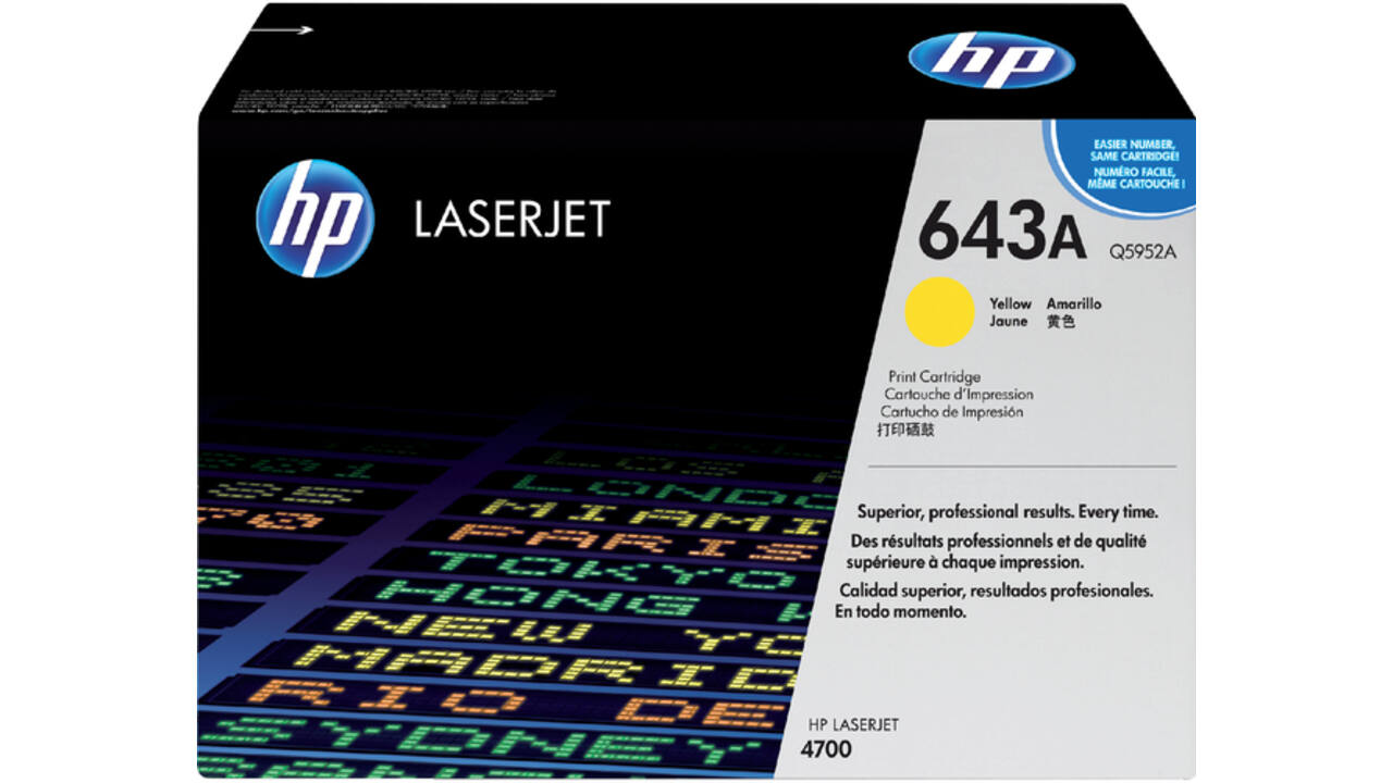 Tonercartridge HP Q5952A 643A geel