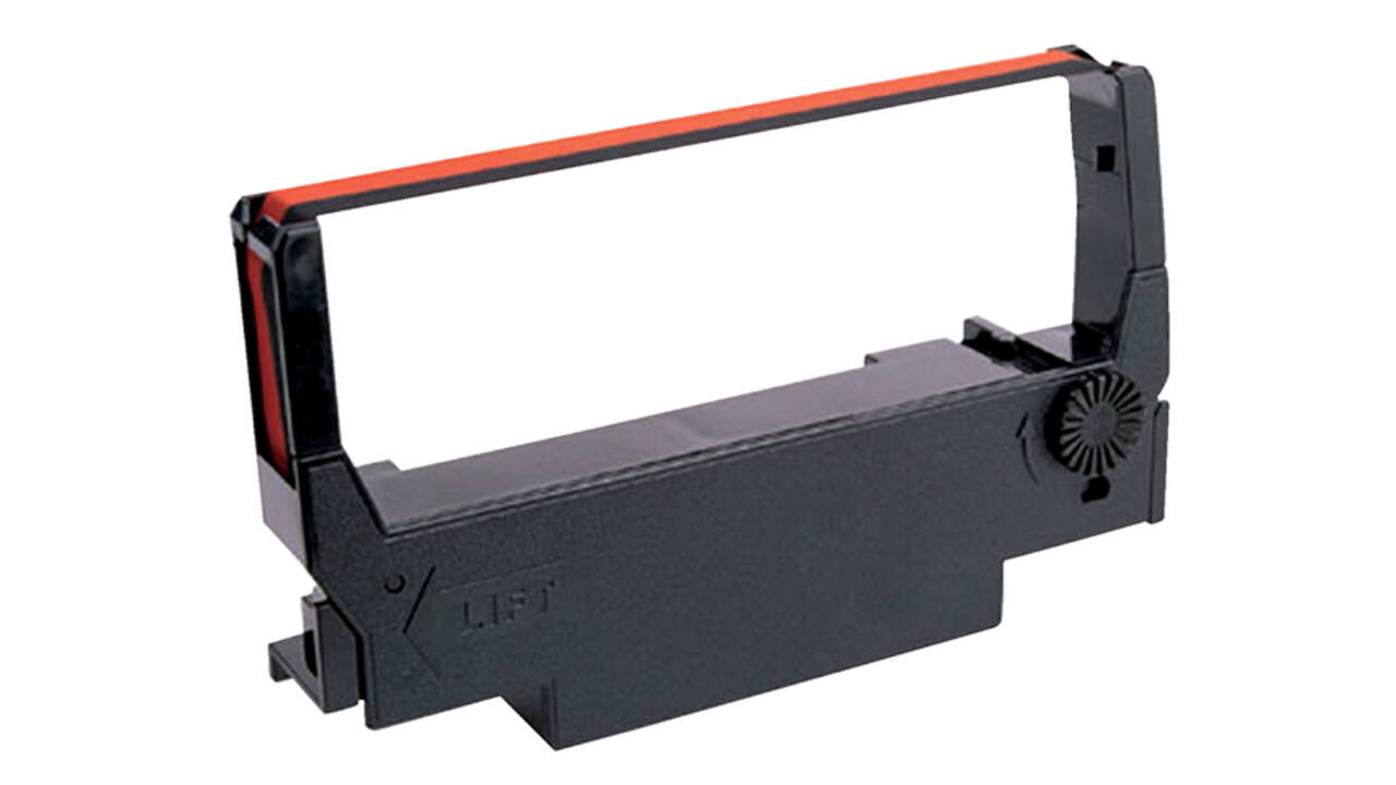 Lint Epson S015245 voor ERC38 nylon zwart/rood