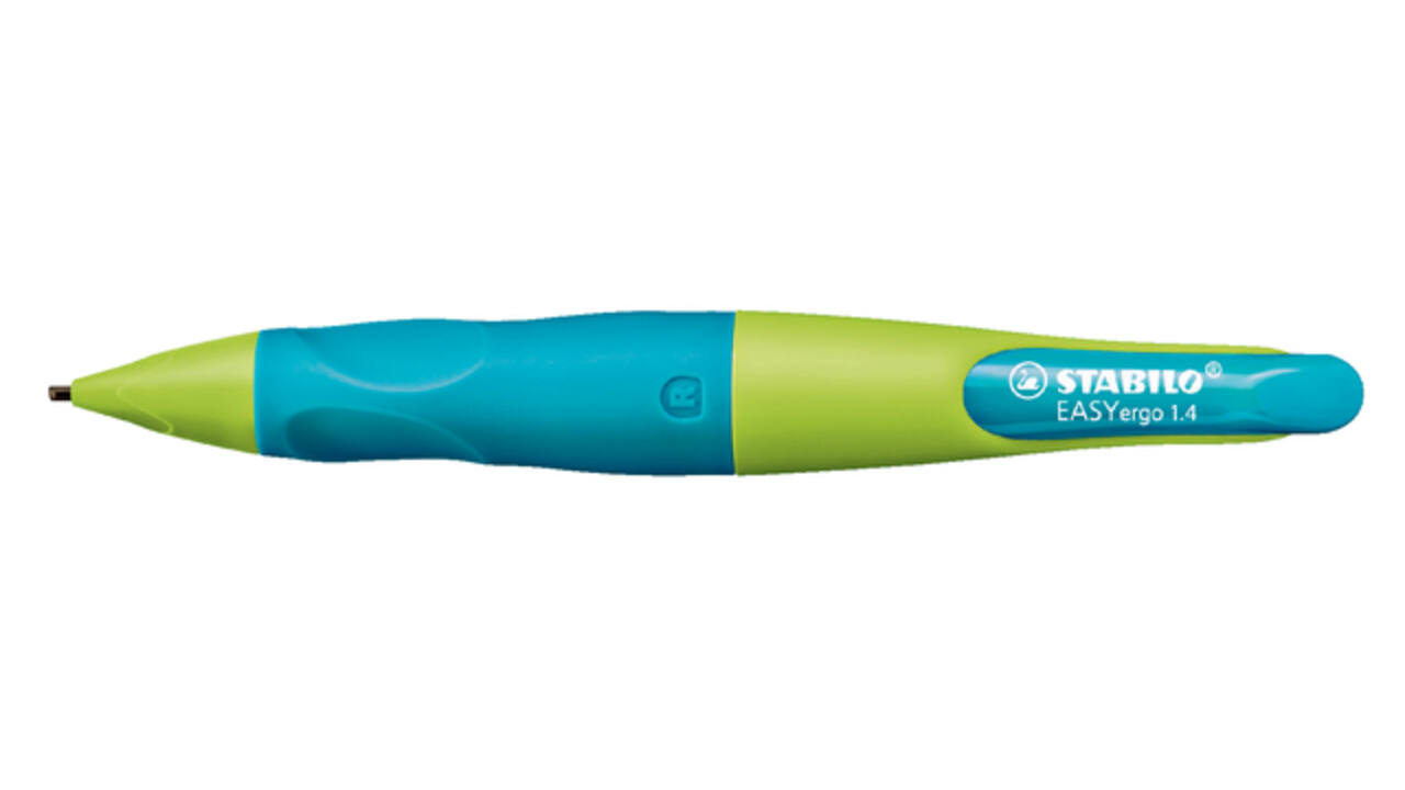 Vulpotlood STABILO Easyergo HB 1.4mm rechts limoen/aquamarine blister