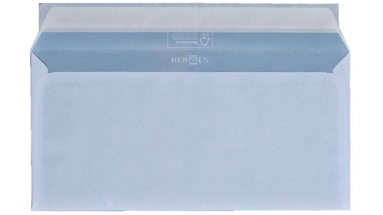 Envelop Hermes bank EA5/6 110x220mm zelfklevend wit doos à 500 stuks