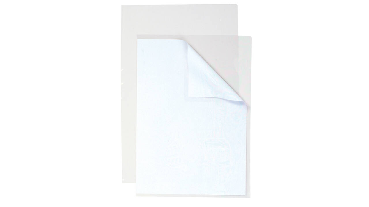 Insteekmap L-model Qbasic A4 PP 0.09mm nerf 100 stuks
