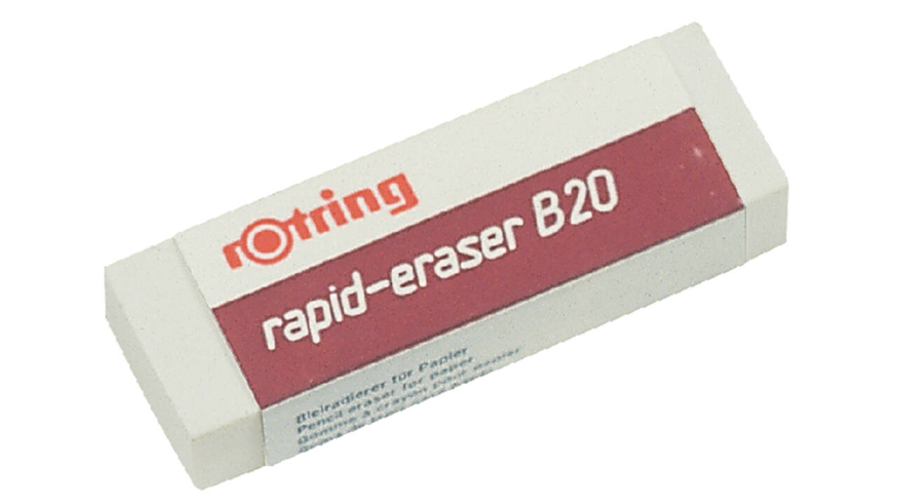 Gum rOtring Rapid B20 65x23x10mm potlood wit