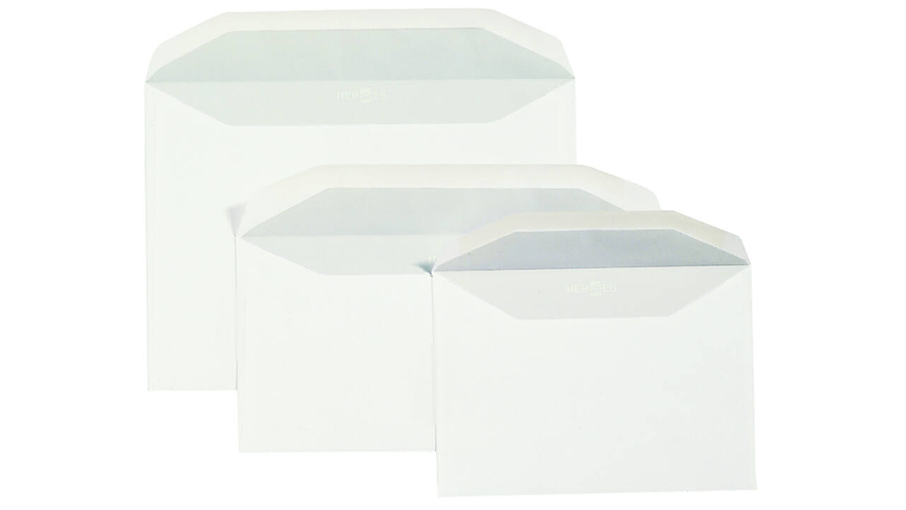 Envelop Quantore bank C6 114x162mm wit 25 stuks